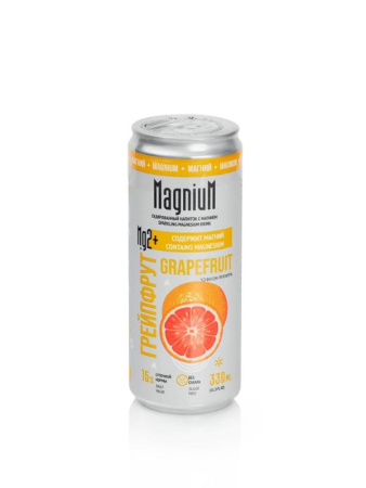 Напиток функциональный безалкогольный газированный "Magnium" со вкусом "Грейпфрут"